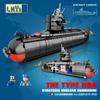 Military The Type 094 Strategic Nuclear Submarine Kit de blocuri de construcție Nave navale clasice Navă Barcă de război Cărămizi Model Jucării pentru copii