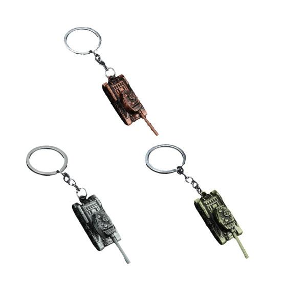 Tank Keychain Pendant Metal Military Tank Keychain Lightweight Retro Bag Charm Accessories for Men And Women Tank Lovers