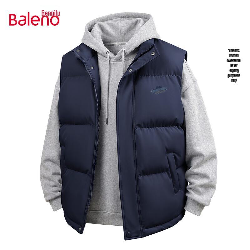 Baleno Men's Winter Fleece-Lined Stand-Collar Vest
