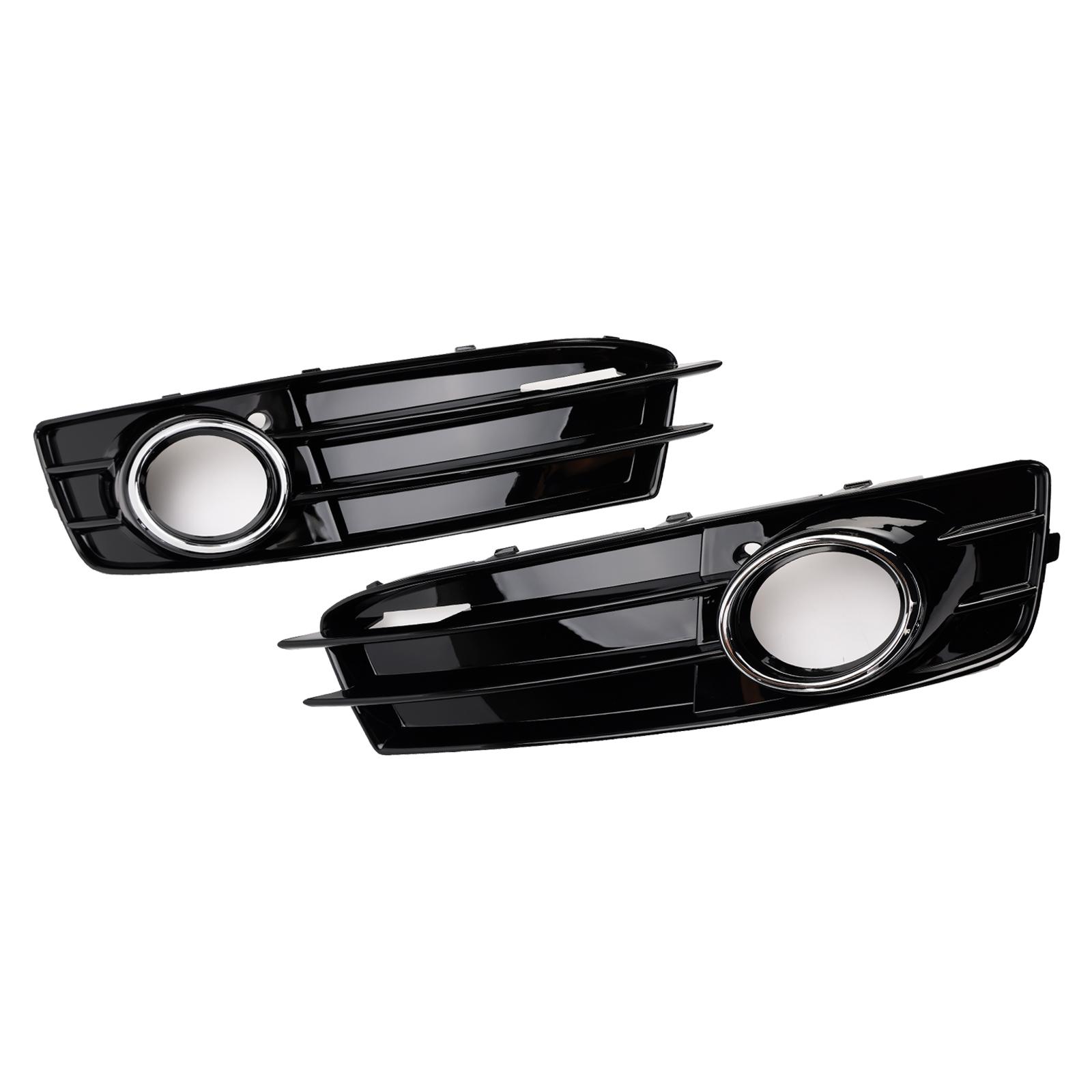 

Front Lower Bumper Grille Fog Light Cover Fit A3 S-Line S3 2009-2012 чёрный