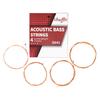 High Carbon Steel Red Copper 4pcs Acoustic Strings 040 095 Inch Hex Core Wrap Heavy Duty Professional Studio Stage Long Life