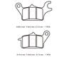NTB A61-019KN Brake Pads, Mainly for Kawasaki Cars, Z125 PRO, etc