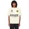 RHUDE Geometric Letter Print T-Shirt Mens Womens American Vintage Short Sleeve Tee