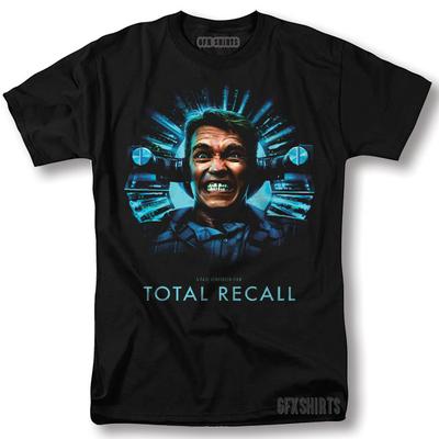 Koszula Total Recall Film Arnold Schwarzenegger Vintage Graficzny Design Koszulka Unisex Koszulka