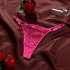 European-Style Pearlescent Sequin Lingerie: Adjustable T-Back Thong for Women