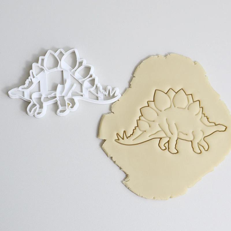 2023 Dinosaur Cookie Cutters Mold Dinosaur Biscuit Embossing Mould Sugarcraft Dessert Baking Mold Cake Kitchen Accessories Tools