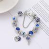 Fashion Star Moon Beaded Bracelet and Ladies Balloon Pendant Bracelet Pulseira Feminina Charm Blue Heart Jewelry Bracelet