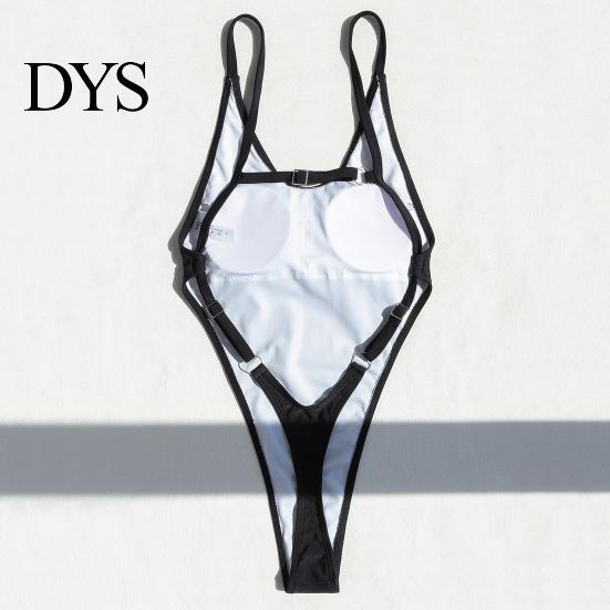 Monokini Swimsuit Women Sexy V-Neck Sleeveless One-piece Backless Design Figure-Enhancing Fit Bikini for