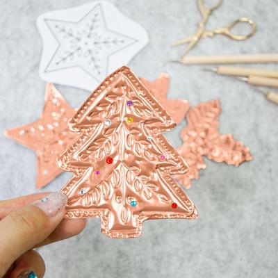 8pcs Aluminum Craft Foil Sheets 0.07mm, Metal Embossing Supplies for Art Projects, Birthday Crafting Home School DIY Beginners