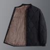 Middle-aged and Elderly Autumn Winter Jacket Liner Men's Loose Grandpa Small Padded Jacket Inner and Outer Wear Thickened Padded Jacket Plus Velvet