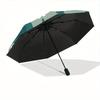 1pc Floral Pattern Automatic Open/close Folding Compact Umbrella, 8-Rib Sturdy Canopy, Lightweight Portable, Everyday Use, Gift, Outdoor Umbrella, Tra