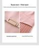 Elegant Slimming Pleated Short Sleeve Waist-Cinching Dress for Spring/Summer