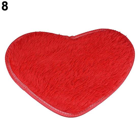 Fashion Love Heart Shape Non-slip Bath Mat Kitchen Living Room Bathroom Rug