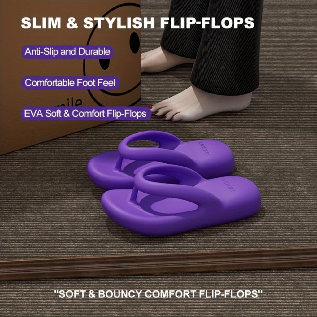 Papuci de plajă cu talpă groasă pentru femei, pentru vară, sandale de plajă EVA și papuci de plajă