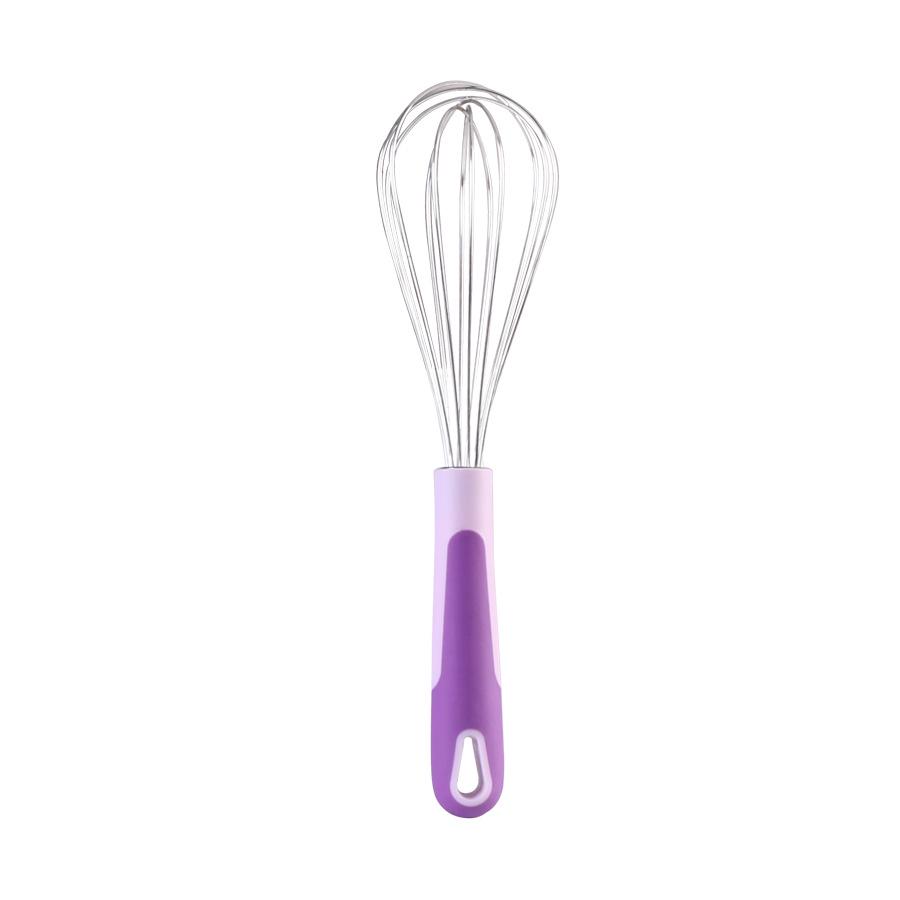 Silicone Whisk with Stainless Steel Handle for Kitchen Baking