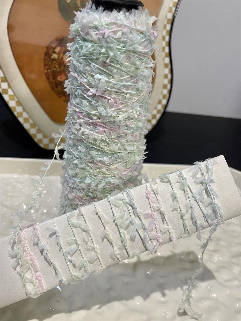 100g/roll Fancy Butterfly Knitting Yarn Special Paper Scraps Polyester Yarn Handmade DIY Knitting Crochet Scarf Bag Glove Wiring