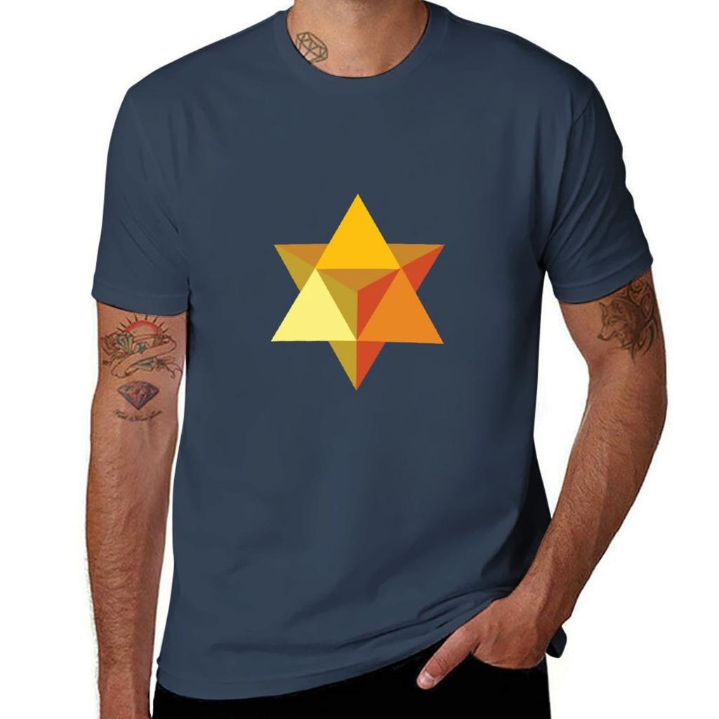 Star Tetrahedron (Merkaba) Tshirt Outdoor Work Short Sleeve Top