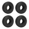 RC Tires 2.2inch 4Pcs RC Rubber Tyre Set Wheel Tires for 1:10 RC Crawler 130mm Diameter RC Accessories Black