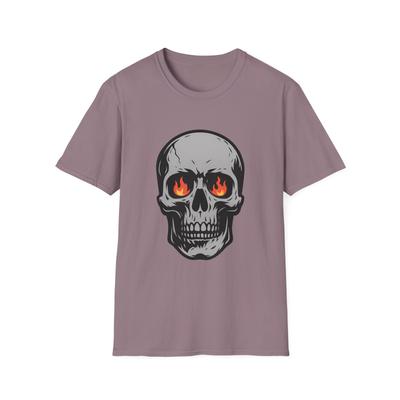 Unisex Softstyle T-Shirt Skull Fire Death Dark Gothic
