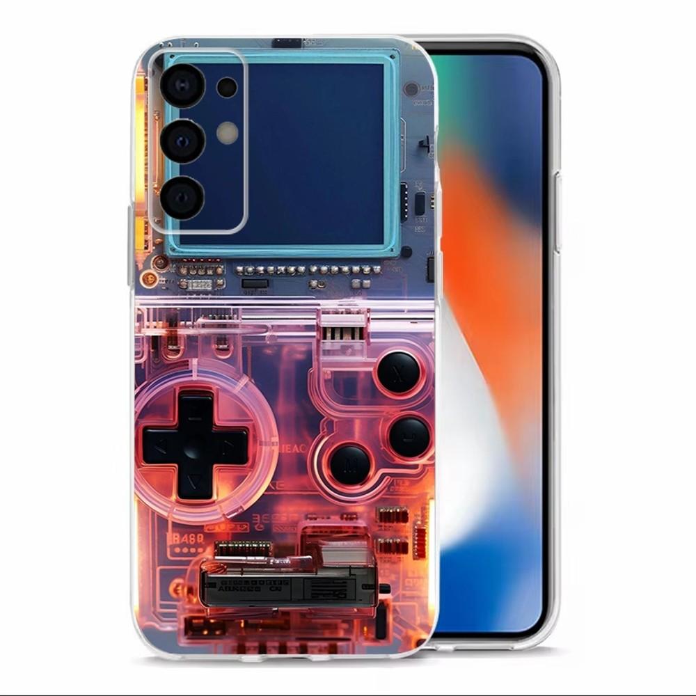 Video Game Boy Vintage GamePad Phone Case  For Samsung S30,S23,S21,S22,S20,Ultra,S20,FE,lite,S10,S9,S8,PIus Transparent Shell