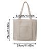 Comfortable Handle Hand-held Tote Bag Portable Single-shoulder Bag  College