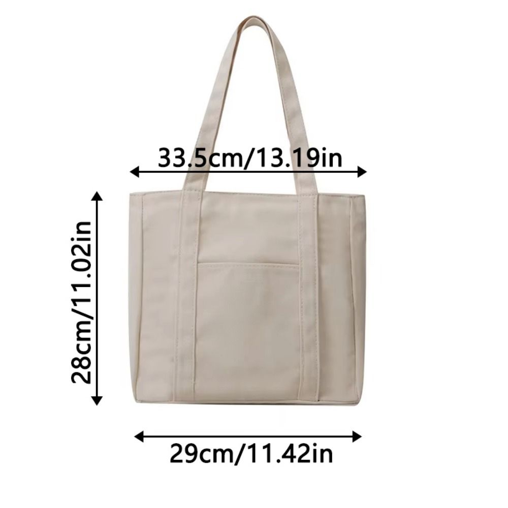 Comfortable Handle Hand-held Tote Bag Portable Single-shoulder Bag  College
