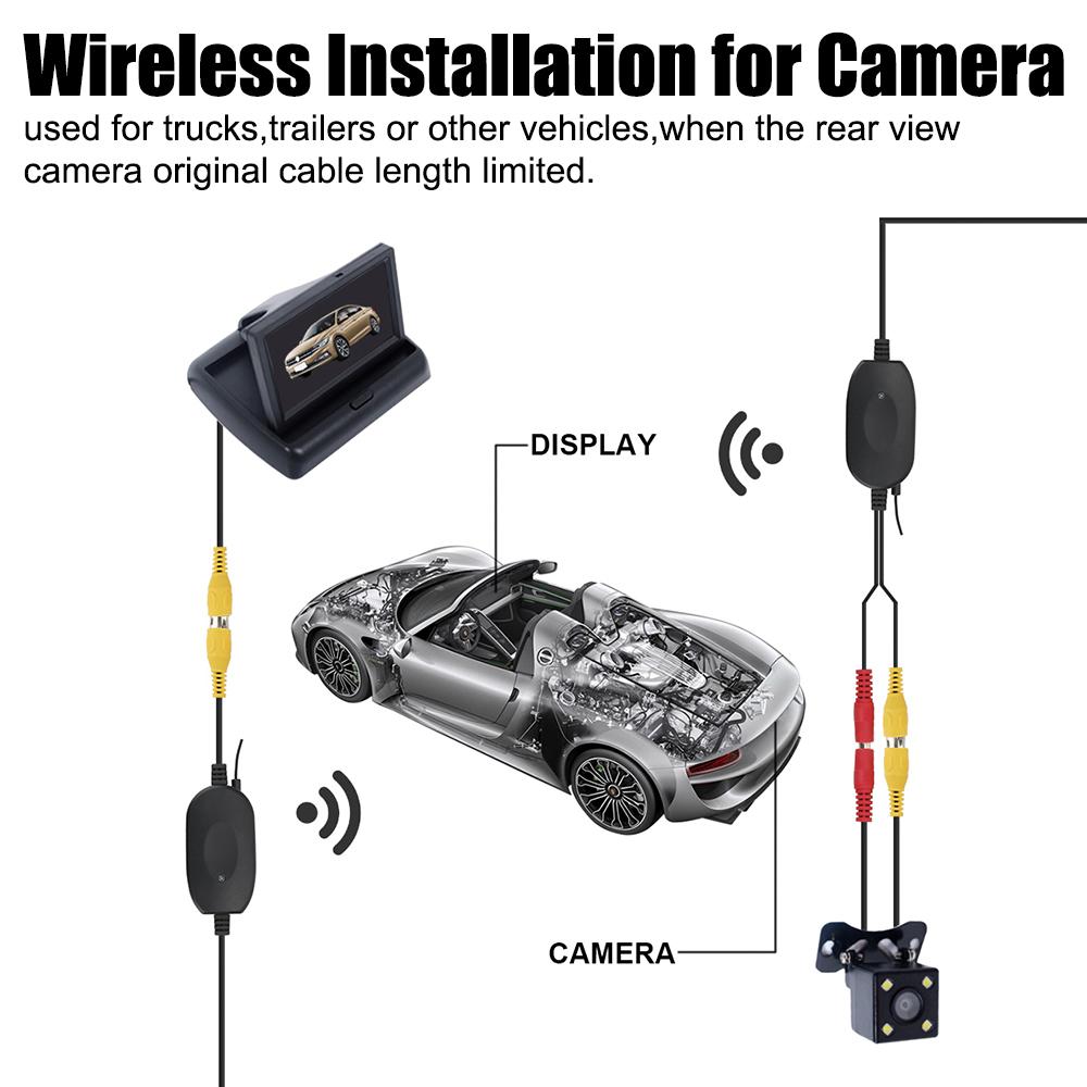 Parking Assistance Kit Auto Accessories Night Vision 4/8 LED Universal European Car License Plate Frame Car Rear View Camera