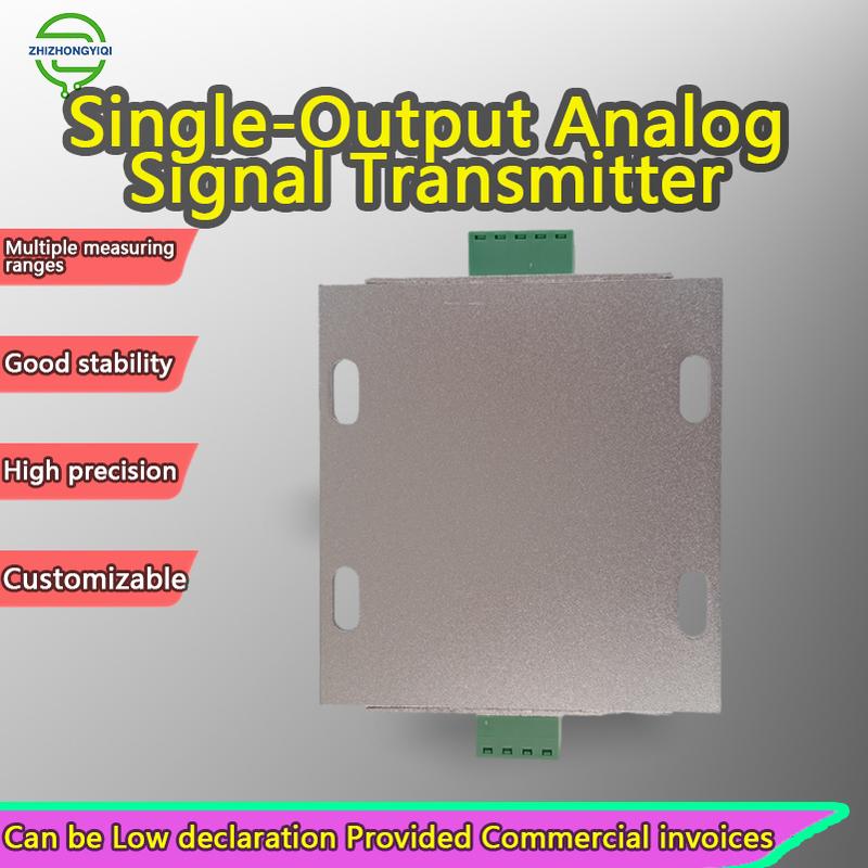 Single Output Analog Transmitter 0-10V 4-20mA for Strain Gauge Load Cell Sensor, High Accuracy, Anti-Interference, Durable