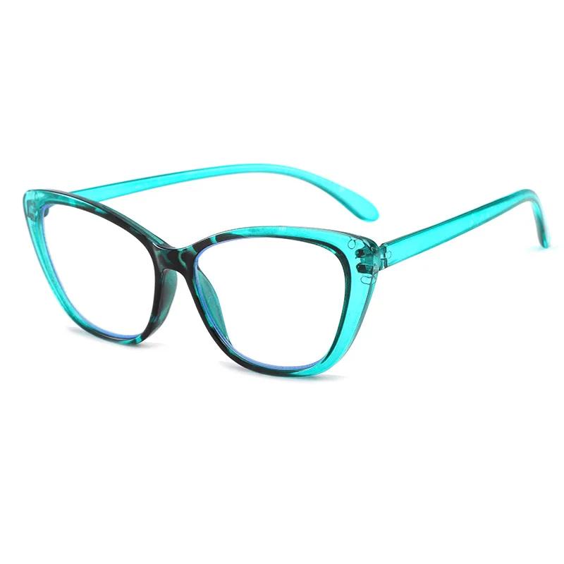 

Neutral New Fashion Personalized Anti-blue Light Presbyopia Glasses Women s Cat-eye Large Frame High-definition Reading Glasses +200 синий