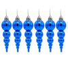 6pcs Painted Christmas Gourd String Pendant Reusable Xmas Tree Ornaments  Wedding Party