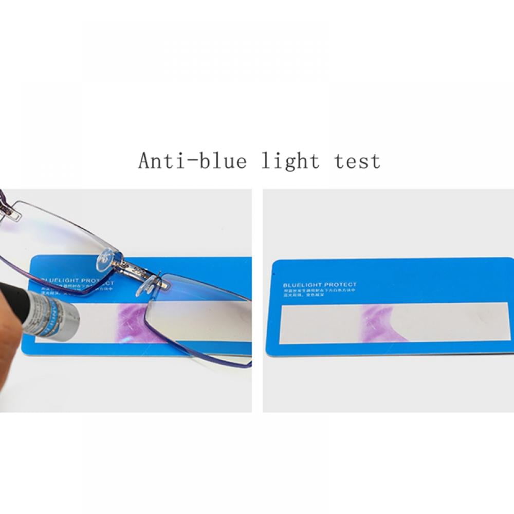 Lightweight Rimless Bifocal Anti-Blue Light Reading Glasses for Men Women Fashion Reader