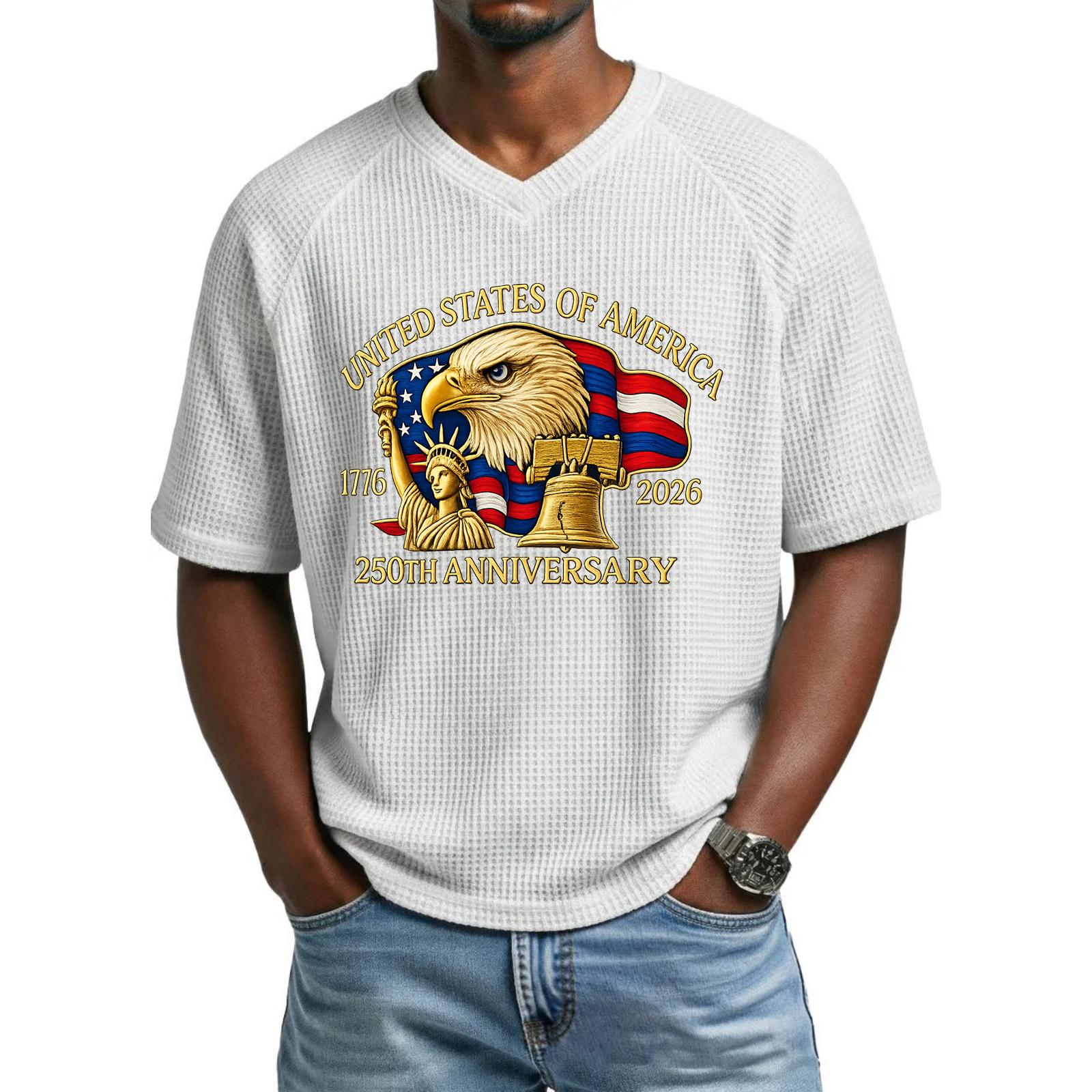 

Men s loose and casual patterned letter print T-shirt short-sleeved top XL білий