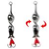 CREEKMOON 50Pcs 360 Degree Rotation Metal Spinner Spoon Fishing Lures Long Shot Trout Hard Bait Sequins Artificial Baits for Fish 10g 14g 21g 28g