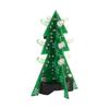 Kit de Árbol de Navidad LED Intermitente DIY Práctica de Soldadura Ciencia Electrónica Kit de Ensamblaje con PCB y Luces LED