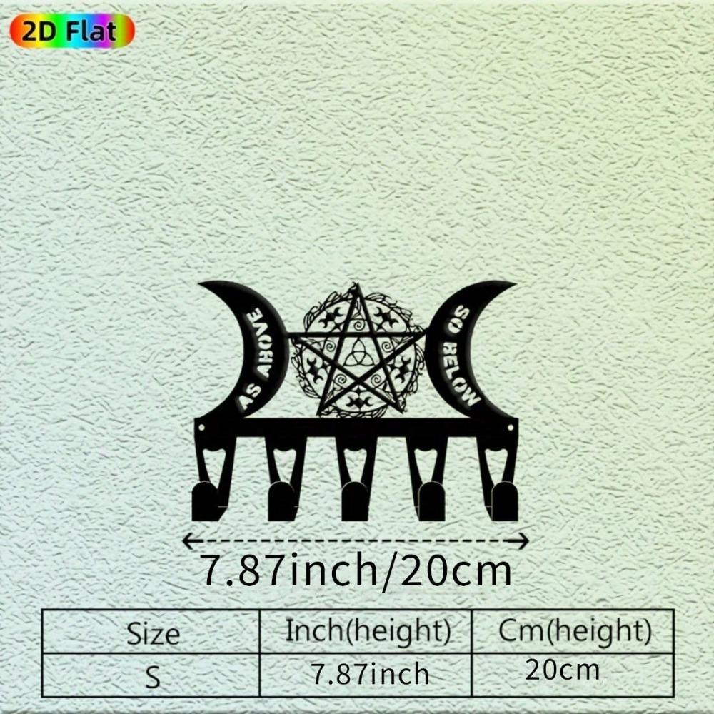 

Star Key Holder Wall Hooks Decorative Metal Wall Art Gift for Home Entryway TY-100753