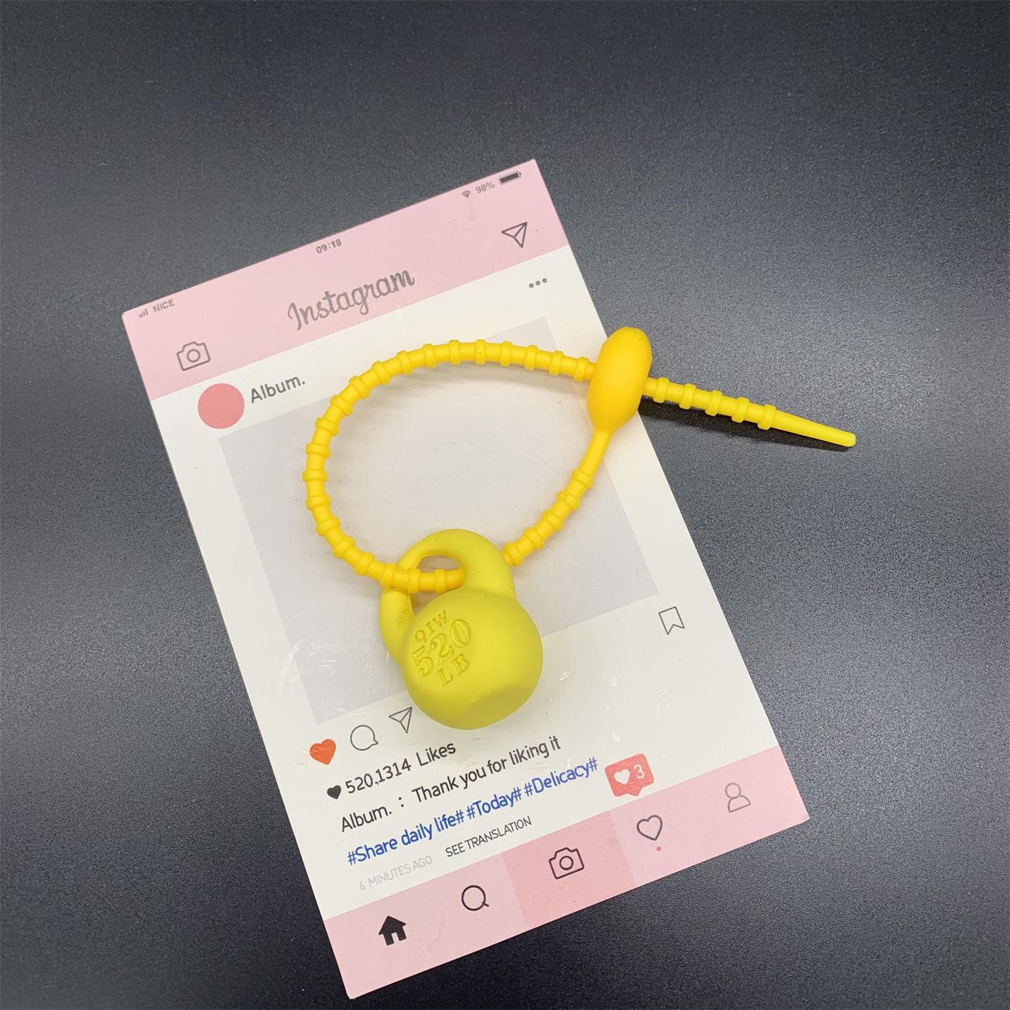 3D Kettlebell & Resistance Band Keychain for Fitness Enthusiasts - Creative Gym Accessory Gift 3.2cm Kettlebell жёлтый