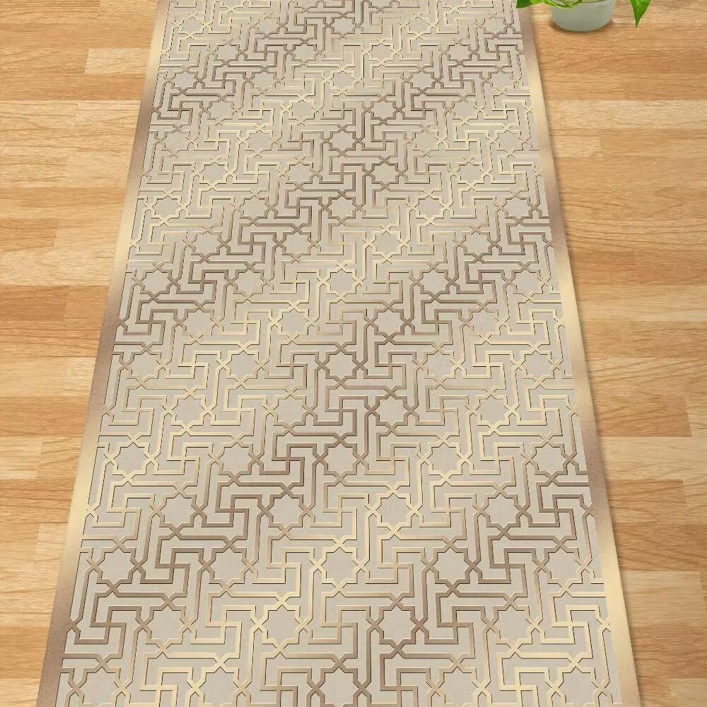 European Style Aisle Walkway Carpet Hallway Decor Area Rug Corridor Long Runner Doorway Floor Mats Non-slip