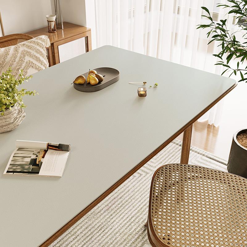 Solid Color Leather Table Mat Waterproof And Oil-Proof Leave-In Computer Table Student Study Desk Protective Mat Coffee Table Mat Dining Table Cloth