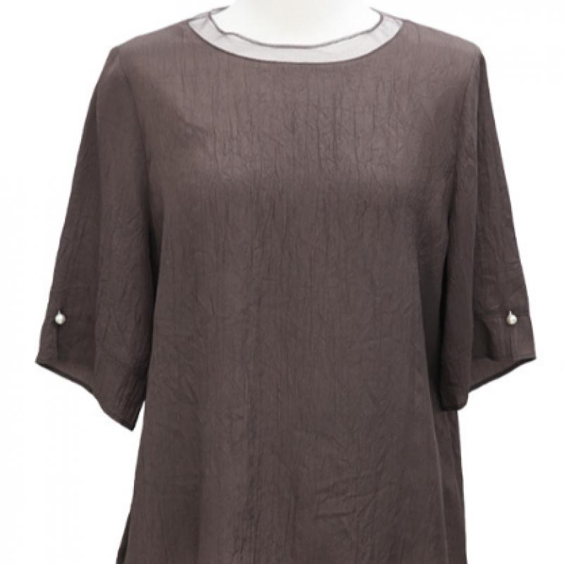 Shiz Madam Women S Ice Rayon Wrinkle T blouSe T57548