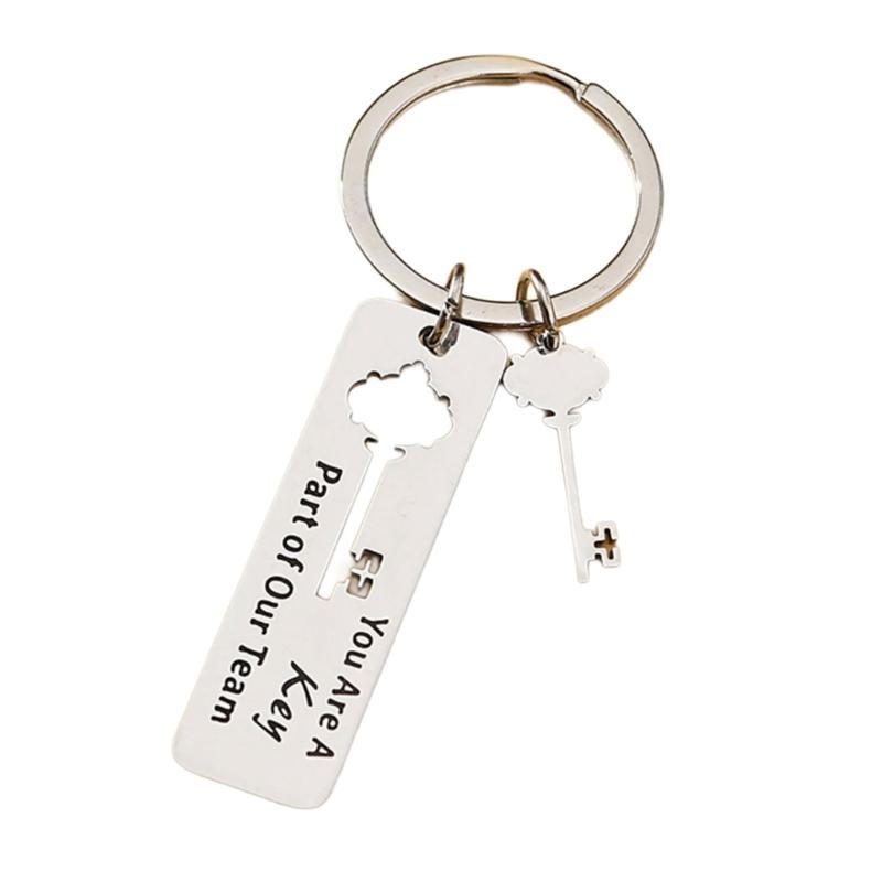Stylové přívěsky na klíče s motivem zaměstnance, přívěsek na klíče z nerezové oceli, kroužky na klíče od auta, šperky, dárek pro ženy a dívky.