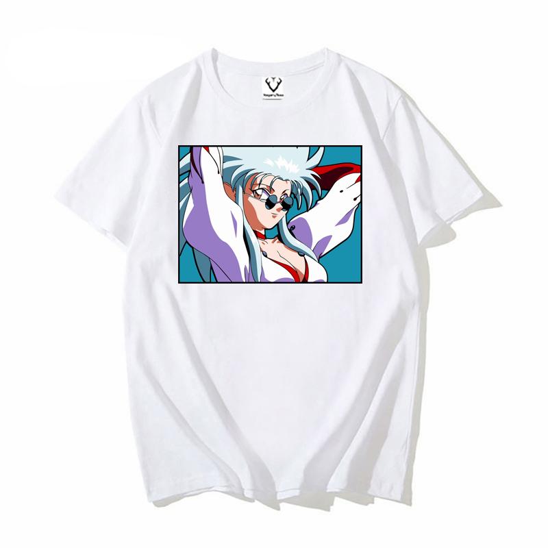 Japan Anime Ryoko tenchi muyo Tshirt Men Women Printed Streetwear Hip Hop Tshirt Sports Casual Unisex T shirt Tops S