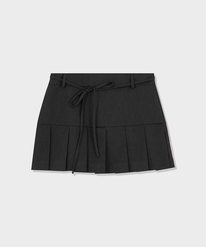 Dimanche Pleated Skirt (Gray)