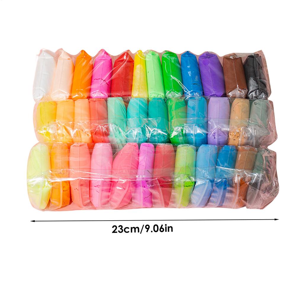 12/24/36pcs Air Dry Clay Set - Non-Toxic Modeling Fun For Kids & Gifts -includes Vibrant Colors And Deluxe Tool Kit