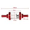 Universal Motorcycle Fuel Filter 8mm CNC Fuel Gas Filter Aluminum Alloy Auto Petrol Motor Machines Parts