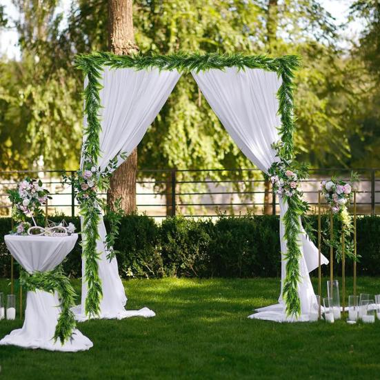 6 Ft Artificial Greenery Garland Green Vine Fake Eucalyptus Ferns Garland Faux Hanging Plants for Wedding Arch Layout Wreath Home Garden Decoration