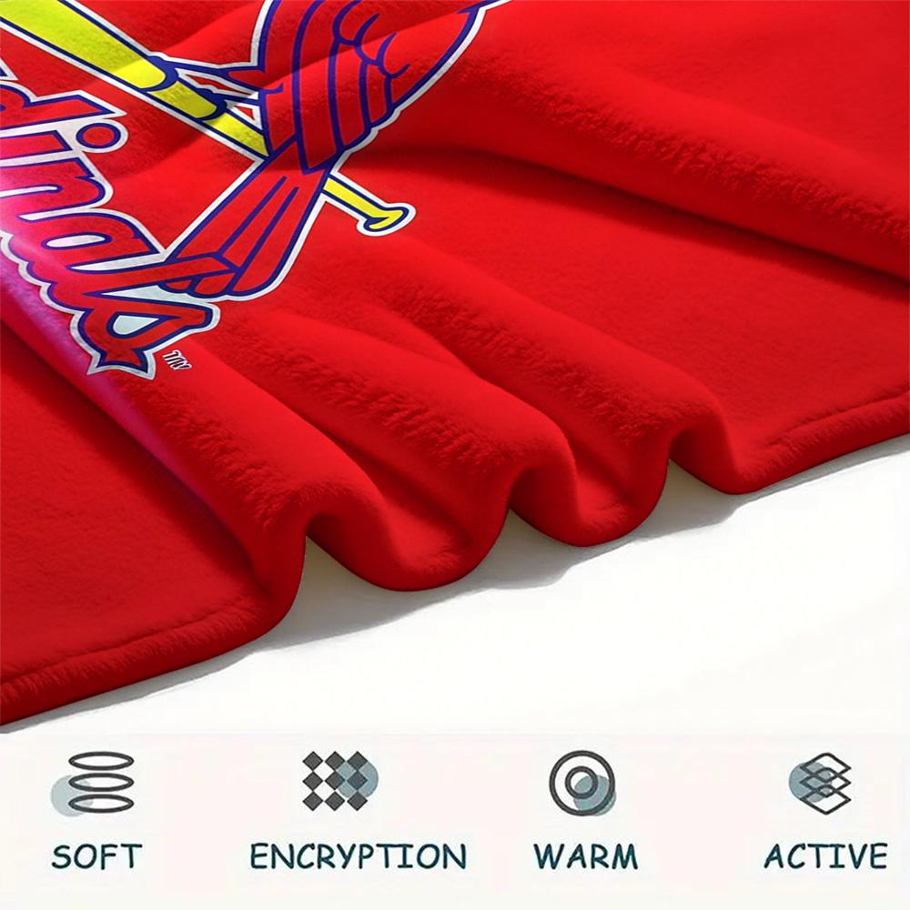St.Louis Cardinals2 Flannel Blanket, High Quality Comfortable for All Seasons, Home Decor, Warmth and Comfort