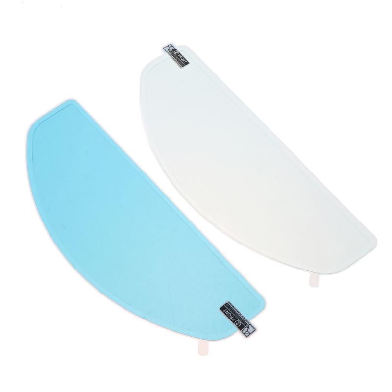 2Pcs Motorcycle Helmet Visor Anti Fog Film Waterproof High Definition Patch for Rainy Day Motorbike Riding