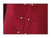 Year of the Rat Red Wool Coat with Cotton Padding, Mid/Elderly Autumn/Winter Little Xiang Style