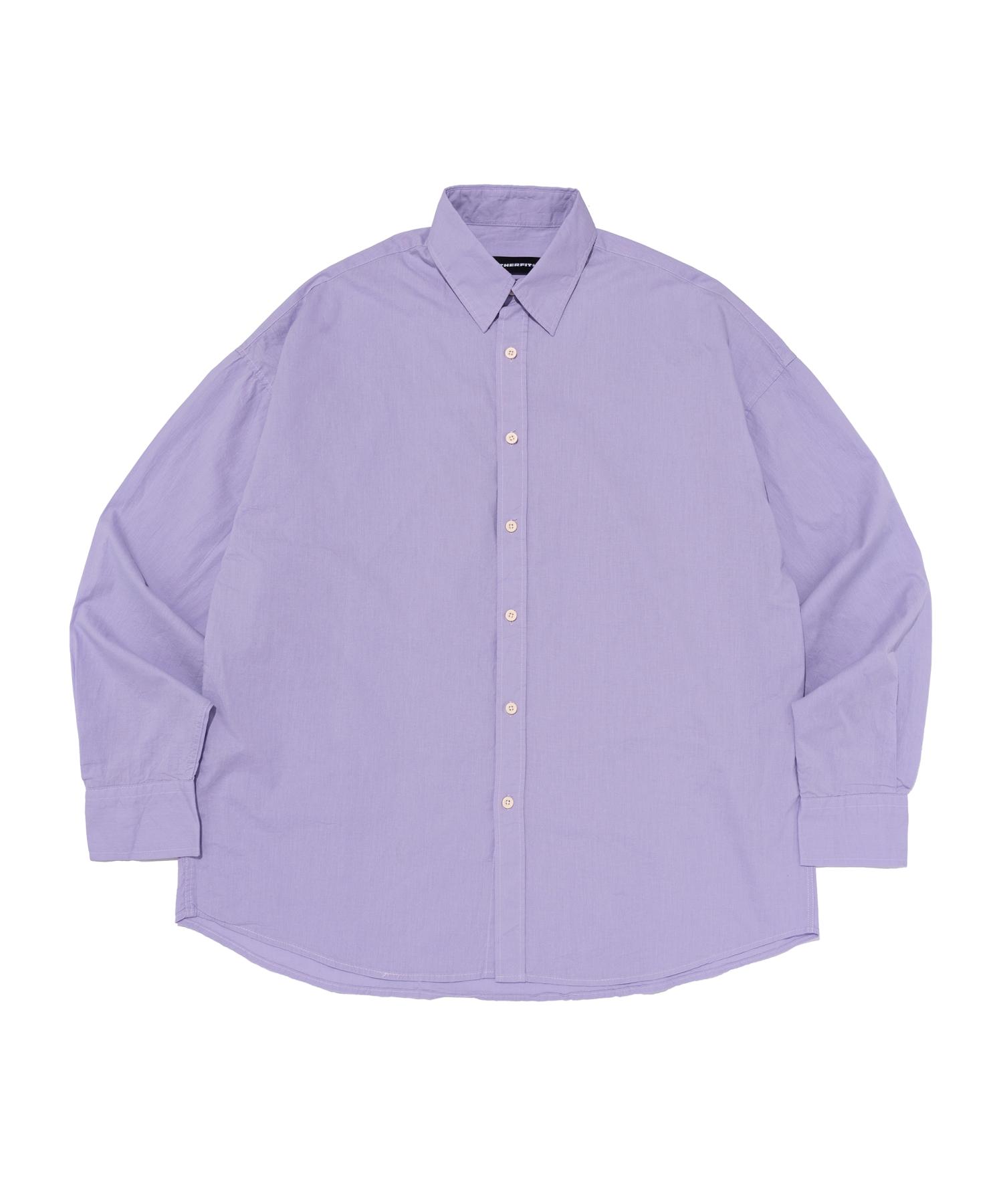 Ader Fits Oxford Collar Long Sleeve Shirt (Purple) Free