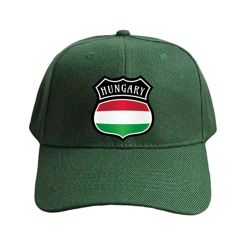 Hungary Shield Pride Flag Baseball Cap Woman Men Summer Casual Sun Hat Adult Adjustable with Curved Brim Hiking Fishing Hat
